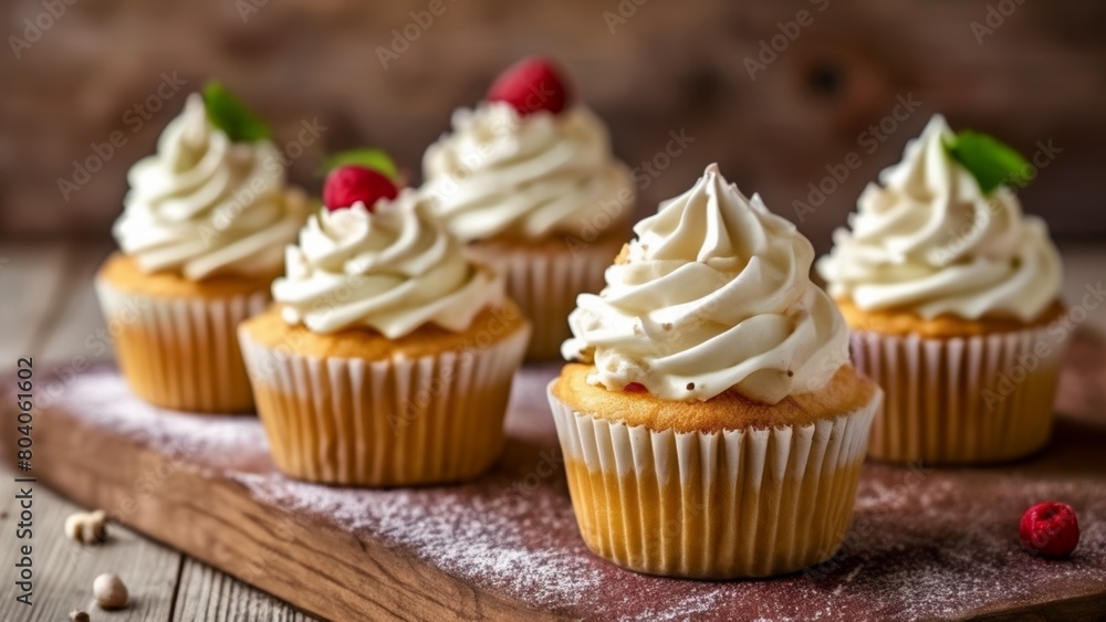  Deliciously decorated cupcakes ready to be enjoyed