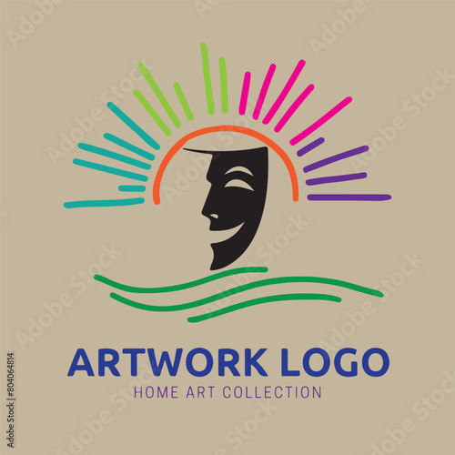 Art studio logo design for club or community