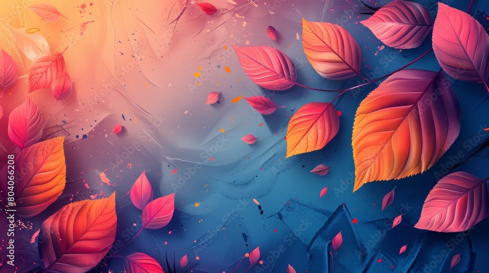 Abstract graphic tamplates design of leaves, AI generated Abstract graphic tamplates design of leaves, AI generated