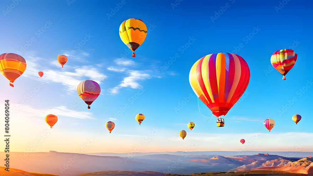 Whimsical Hot Air Balloons: Festive and Romantic Atmosphere. Perfect for: Festive Celebrations, Romantic Occasions, Event Invitations. Whimsical Hot Air Balloons: Festive and Romantic Atmosphere. Perfect for: Festive Celebrations, Romantic Occasions, Event Invitations.