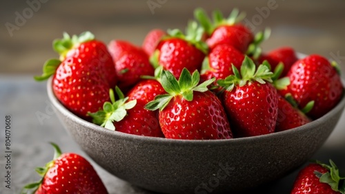  Fresh and ripe strawberries ready to be enjoyed