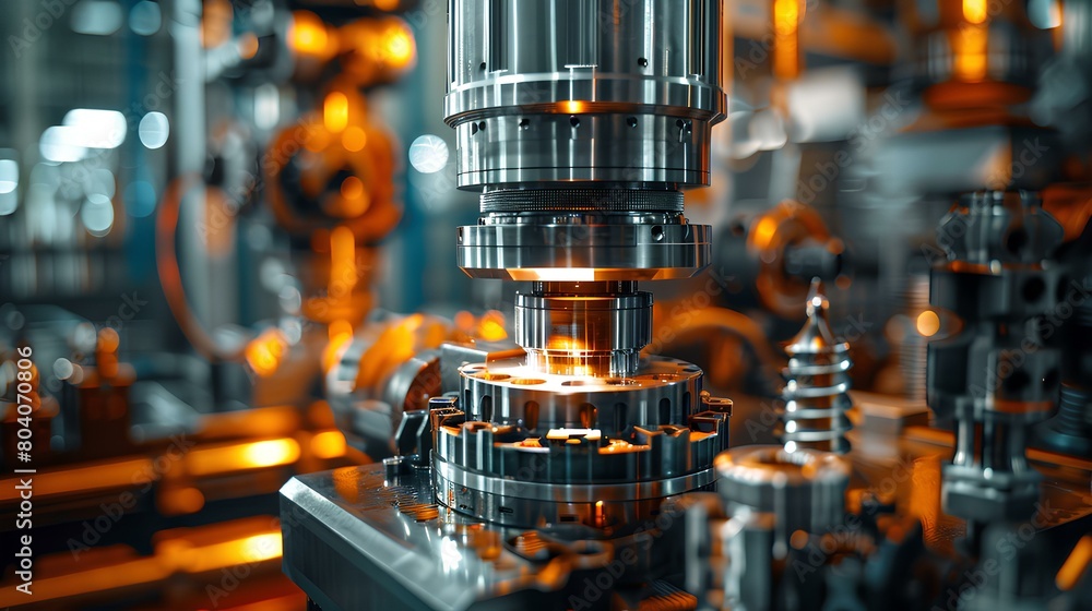 close-up,of industrial automation in action within a futuristic factory, showcasing advanced robotics and state-of-the-art manufacturing systems designed to optimize production efficiency. close-up,of industrial automation in action within a futuristic factory, showcasing advanced robotics and state-of-the-art manufacturing systems designed to optimize production efficiency.