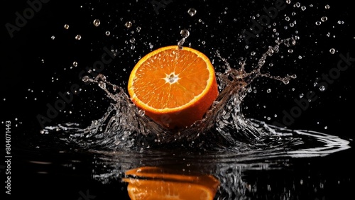  Freshness in motion  A splash of citrus delight