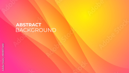 yellow pink gradient background with wavy lines composition