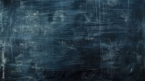 Abstract chalk rubbed out on blackboard or chalkboard texture clean school board for background photo