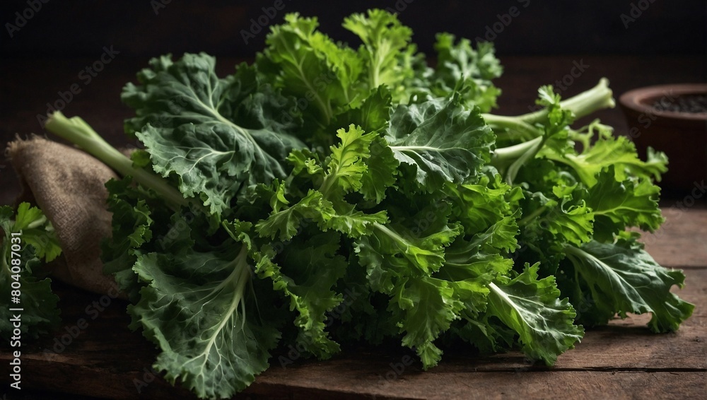 A fresh bunch of mustard greens A fresh bunch of mustard greens