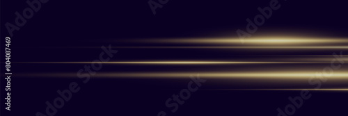 Glowing speed lines. Dynamic rays of light movement.