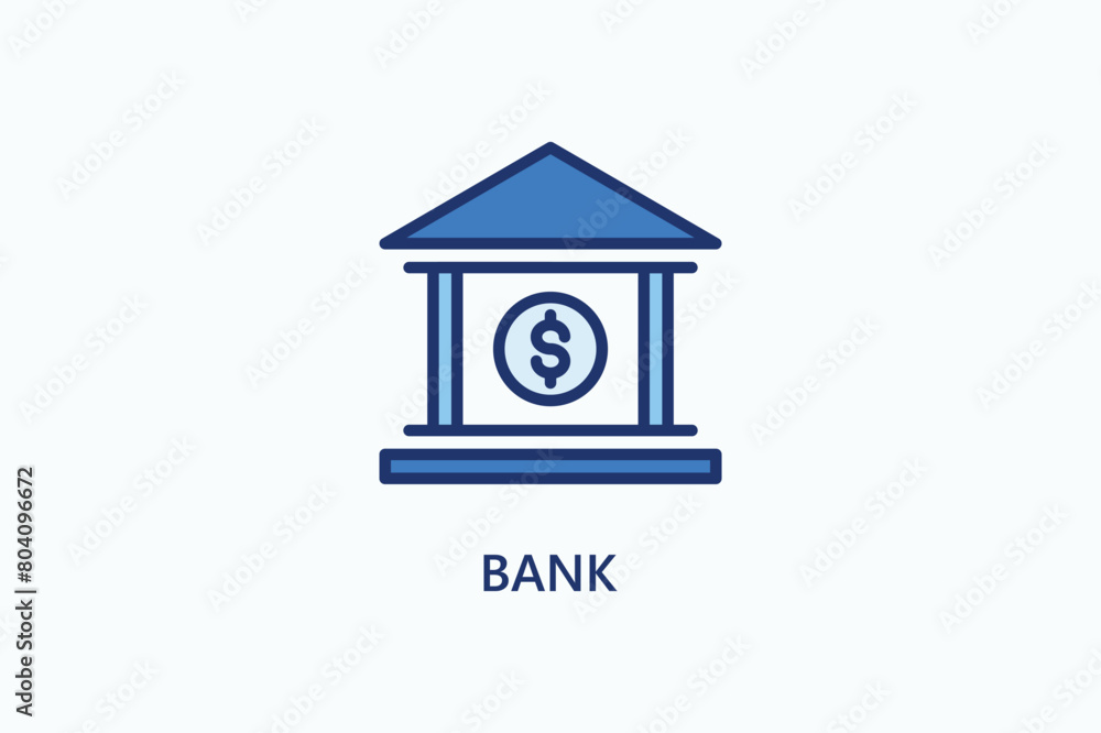 Bank vector, icon or logo sign symbol illustration
Bank vector, icon or logo sign symbol illustration