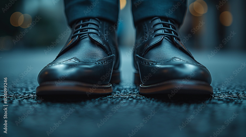ビジネスマンの足元