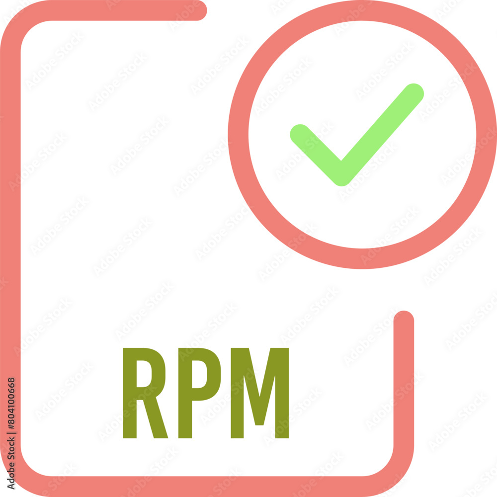 RPM File icon with checked mark RPM File icon with checked mark