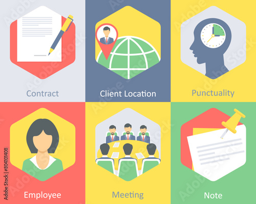 contract, client location, punctuality