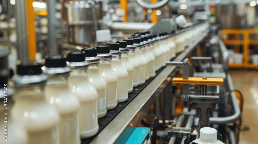 Milk factory machine line for processing and bottling of milk Milk factory machine line for processing and bottling of milk