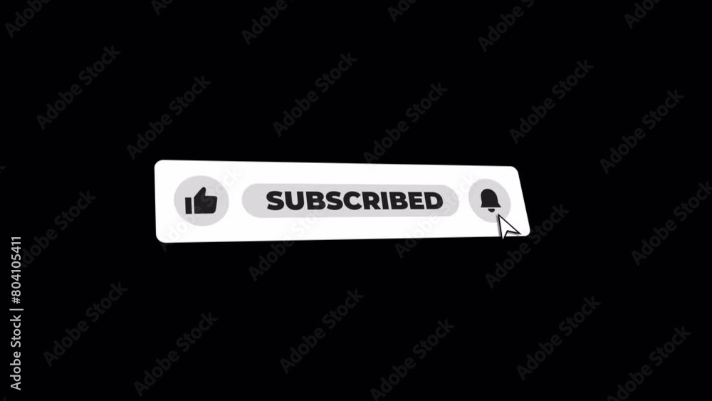 Clean Animated YouTube Subscribe Button