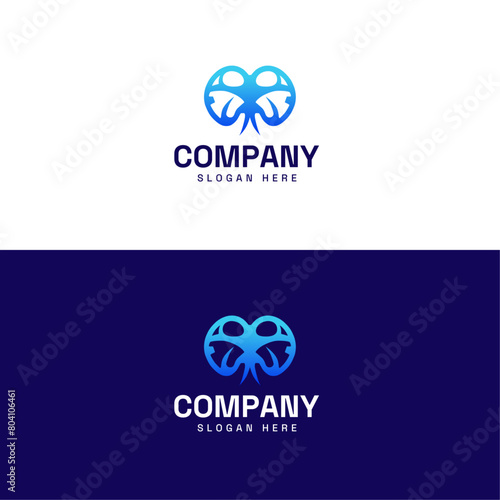 Abstract Drone Logo Template