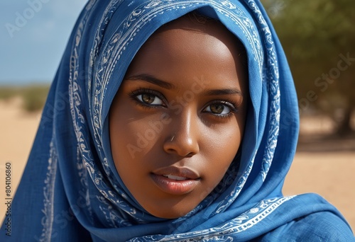Alluring Energy: The Radiance of an 18-Year-Old Somali Girl