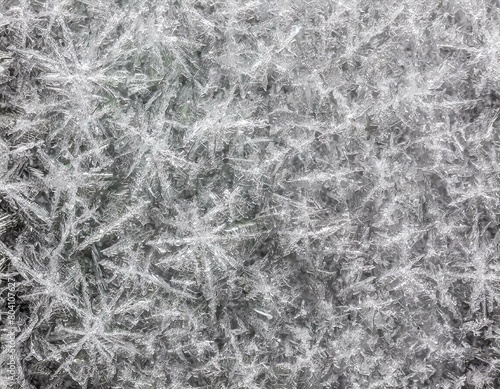 Glasscheibe mit Eiskristallen textur hintergrund  photo