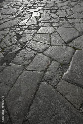 paving stones close-up against the light