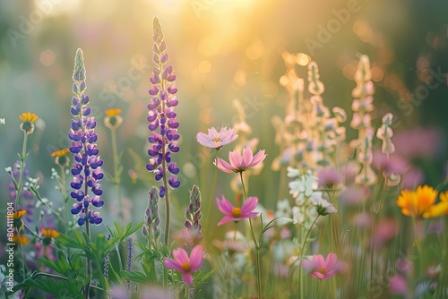 Wildflower Meadow Euphoria: Serene Tranquility in Full Bloom © Michael