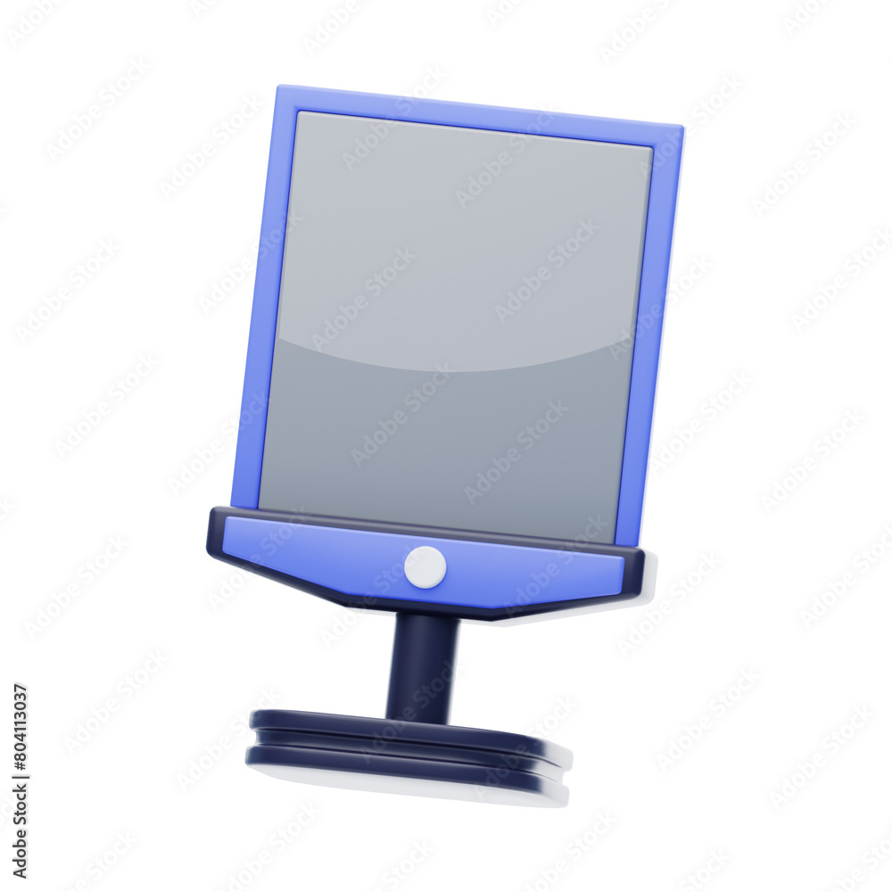 Mirror 3D Icon. Mirror Stand 3D Icon Mirror 3D Icon. Mirror Stand 3D Icon