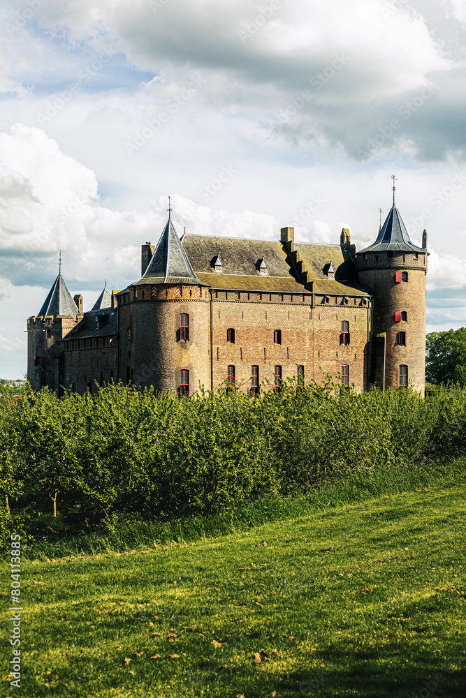 Fototapeta premium Old Middle Ages castle in the Netherlands