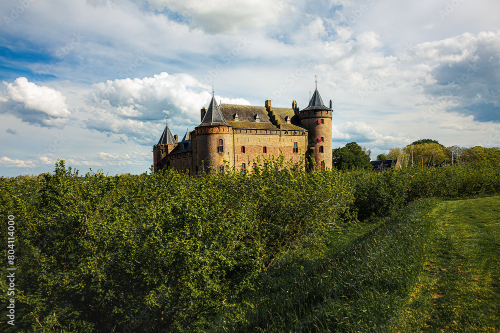 Old Middle Ages castle in the Netherlands