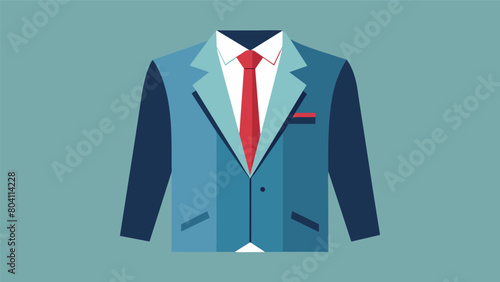 A structured blazer created from repurposed mens dress shirts gives a modern twist on a classic piece.. Vector illustration
