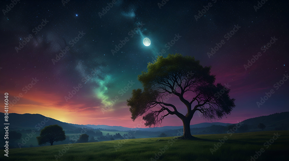 Background night sky with stars moon and clouds Blue sky Background night sky with stars moon and clouds Blue sky 