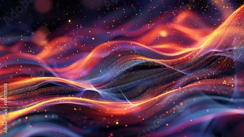 abstract digital tech wave backgrounds