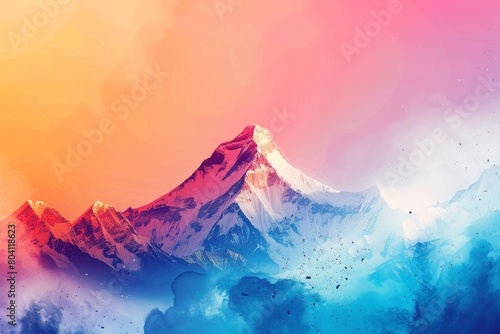 abstract background for Everest Day Nepal photo