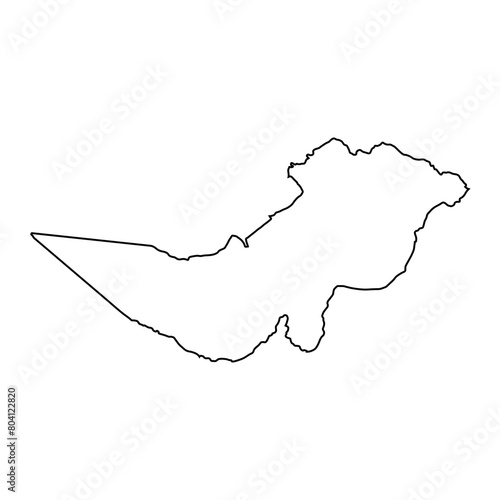 Tharaka Nithi County map, administrative division of Kenya. Vector illustration. photo