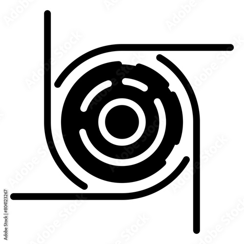 Tornado icon, glyph icon style