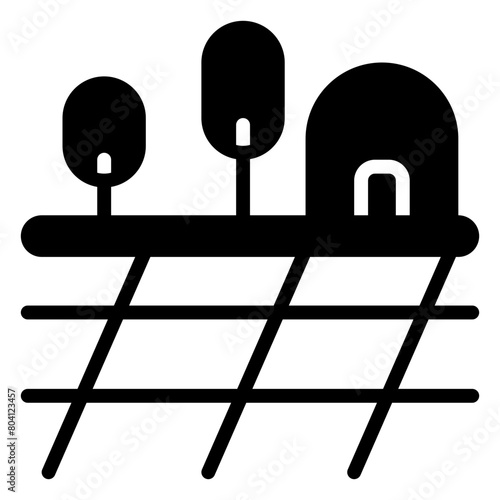 Agriculture icon, glyph icon style