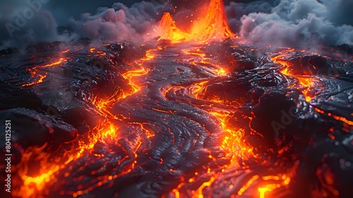 Hyper-Realistic Art: Capturing the Essence of Molten Lava