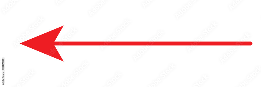 Fototapeta premium red arrow right . isolated on a white background. Vector illustration