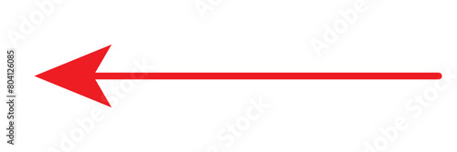 red arrow right . isolated on a white background. Vector illustration