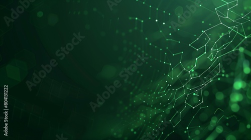 abstract hexagon pattern green background  digital cyberspace and technology concept wallpaper  virtual surface backdrop