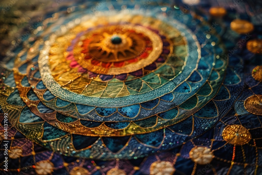 A tapestry of destiny unfolds before the eyes of a solitary observer, its threads woven with the symbols of the zodiac, each strand representing a different path through life.