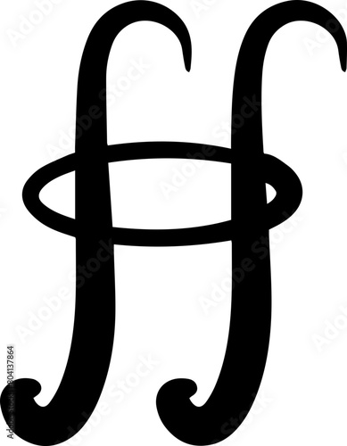 closed surface integral calculus symbol math handwritten
