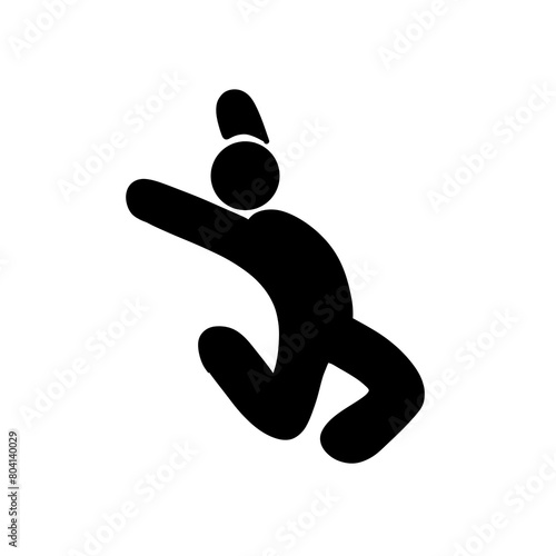 silhouette of a person jumping