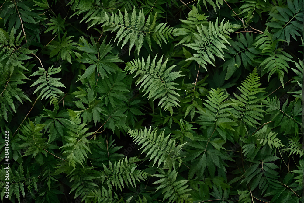 Lush fern texture. Ideal for environmental graphics, presentations, and design elements