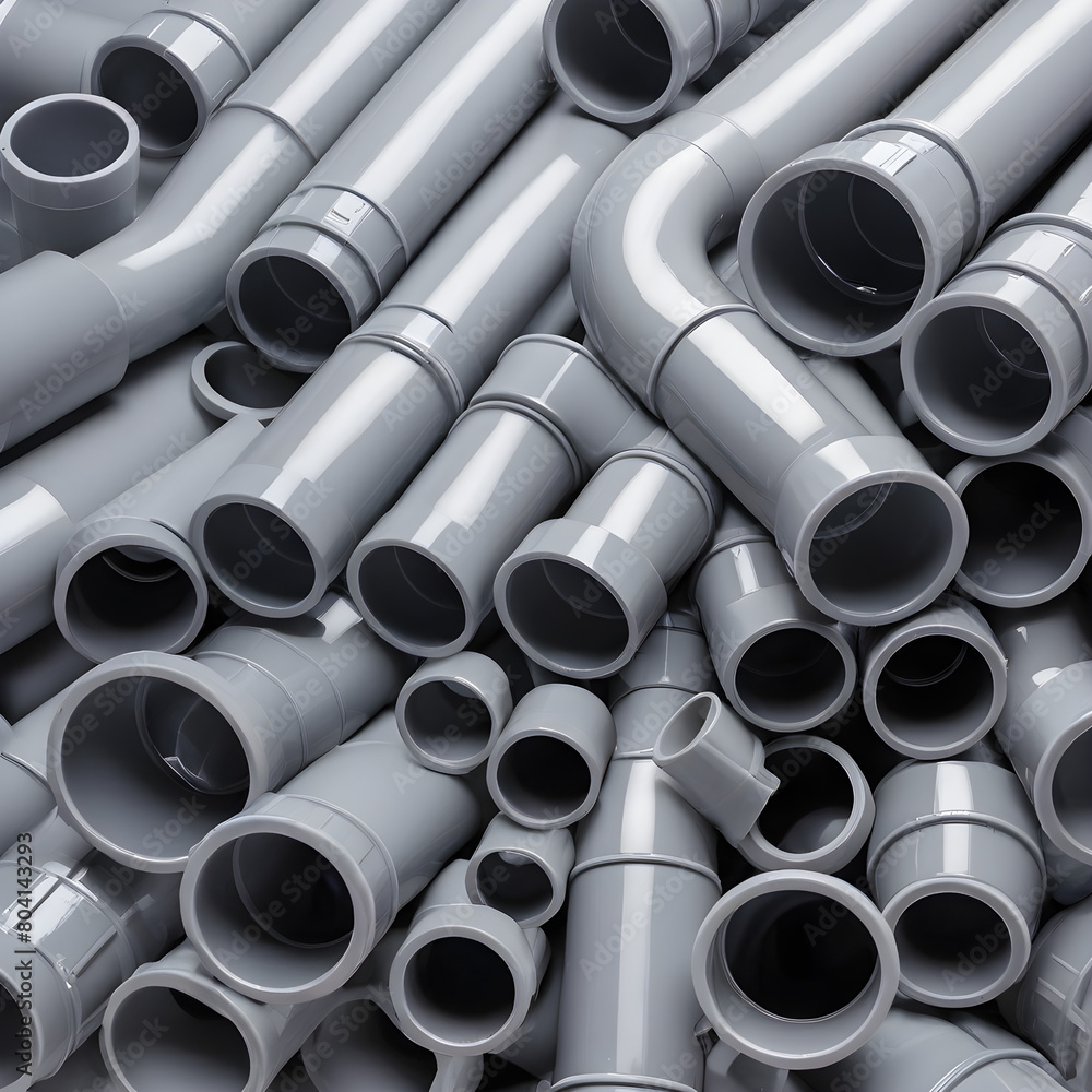 Fototapeta premium stack of steel pipes