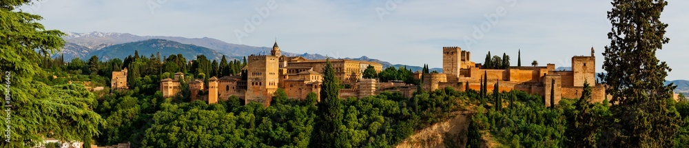 L'Alhambra de Grenade au format panoramique L'Alhambra de Grenade au format panoramique