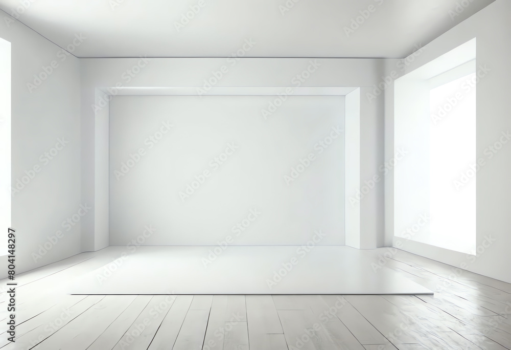 blank white room interior for showcase mockup blank white room interior for showcase mockup