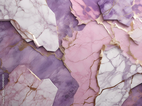 Wallpaper Mural Purple and pink crackled marble background Torontodigital.ca