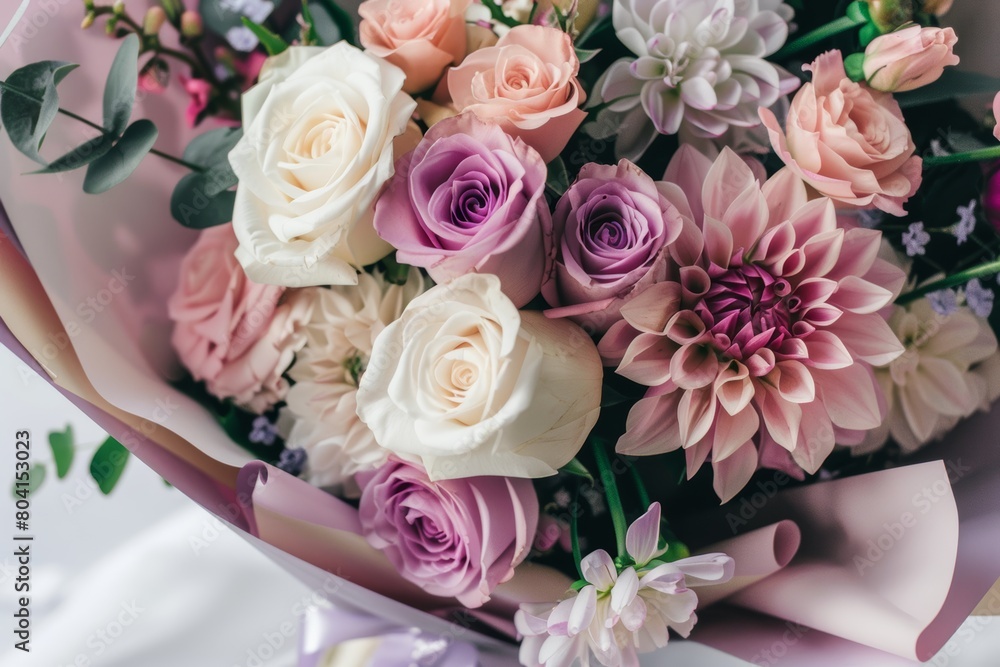 Beautiful bouquet of flowers. Holiday Background with flowers Beautiful bouquet of flowers. Holiday Background with flowers