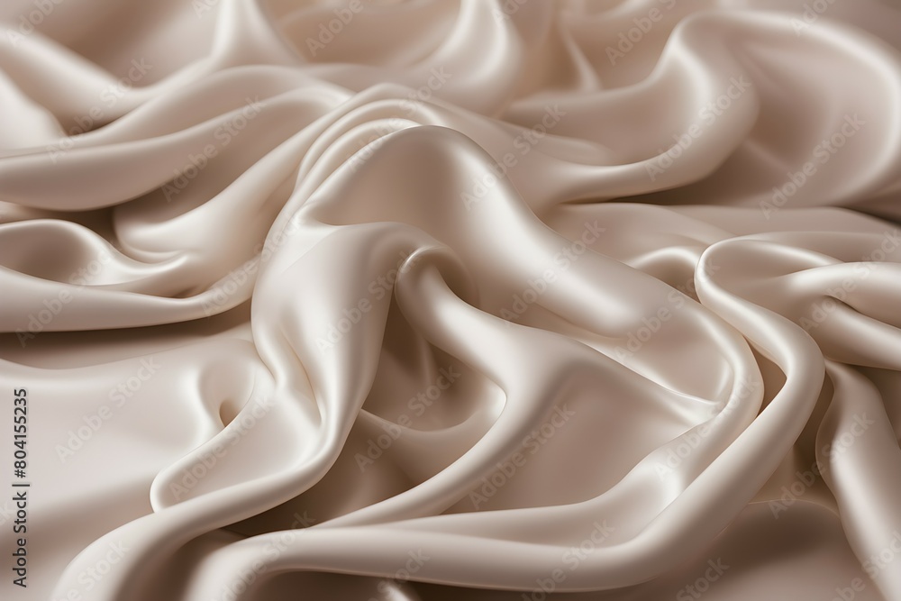 A piece of white fabric with a pattern on it A piece of white fabric with a pattern on it