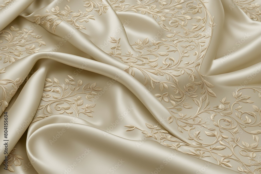 A piece of fabric with a floral design on it A piece of fabric with a floral design on it