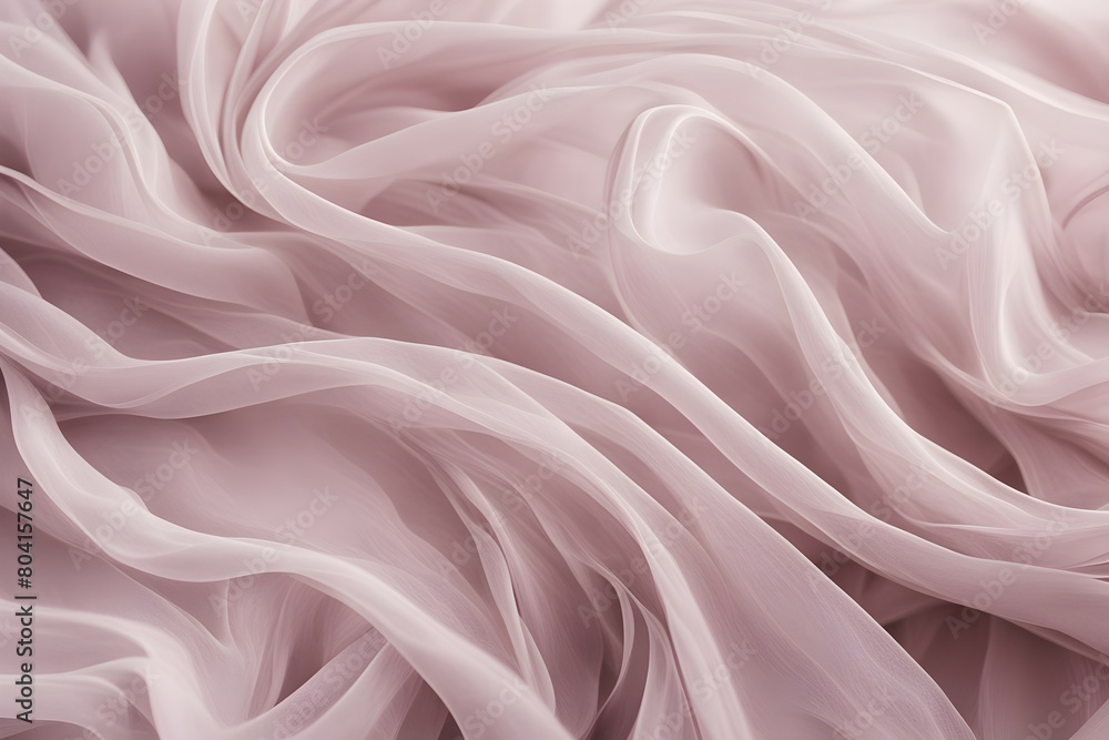Fototapeta premium A pink fabric with a wave pattern
