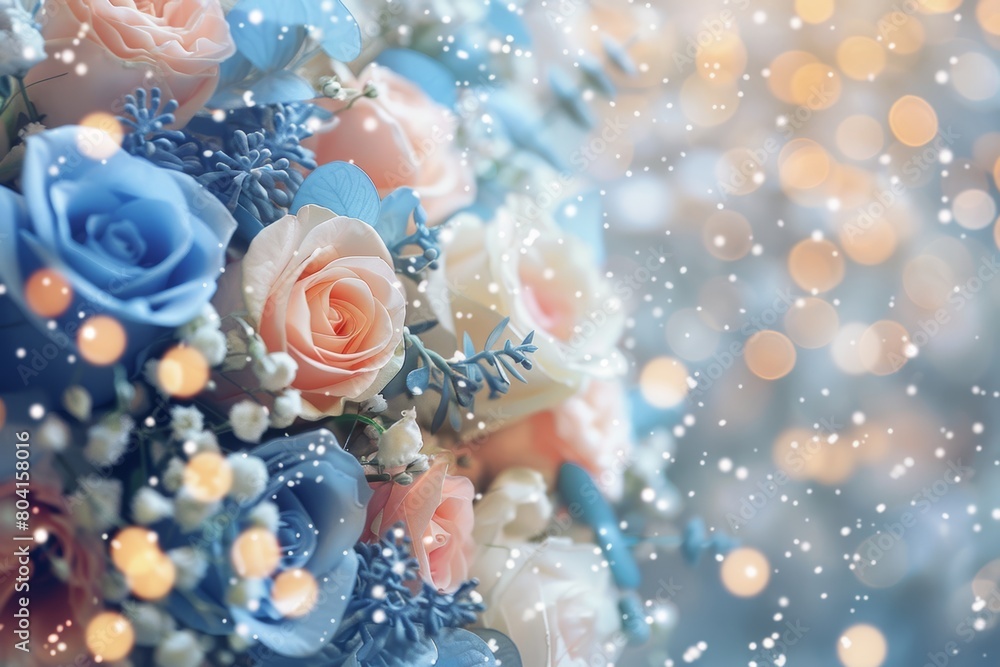 Beautiful bouquet of flowers. Holiday Background with flowers Beautiful bouquet of flowers. Holiday Background with flowers