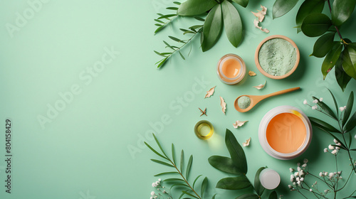 Composition with natural cosmetics and ingredients 